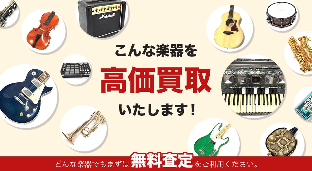 こんな楽器を高価買取します